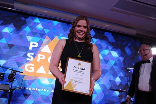 Lovisa Danielsson - årets prestation inom special olympics 2018
