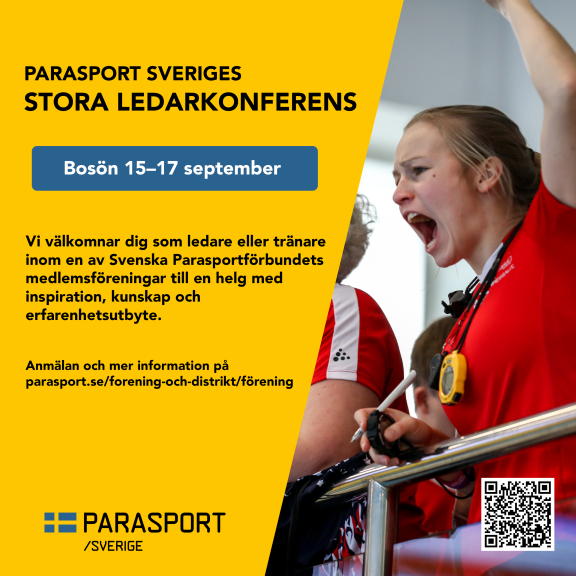 Vi välkomnar dig som ledare eller tränare inom en av Svenska Parasportförbundets medlemsföreningar till en helg med inspiration, kunskap och erfarenhetsutbyte