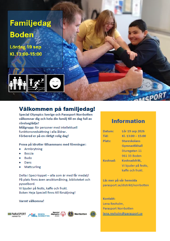 Flyer med samma info som inlägget